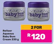 Reitzer Aqueous Baby Bum Cream-For 2 x 330g
