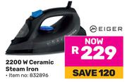 Eiger 2200W Ceramic Steam Iron
