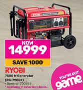 Ryobi 7500W Generator RG-7900K