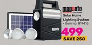 Magneto Solar Home Lighting System