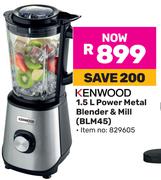 Kenwood 1.5L Power Metal Blender & Mill BLM45