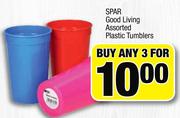 Spar Good Living Assorted Plastic Tumblers-For 3