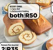 Dessert Combo 1 x Swiss Roll, 1 x Butter Scotch Pudding-For Both