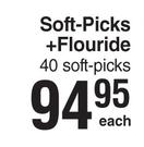 G.U.M Soft Picks + Flouride 40 Soft Picks-Each