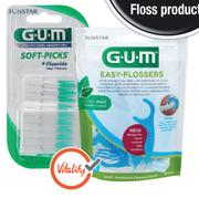 G.U.M Soft Picks + Flouride 40 Soft Picks-Each