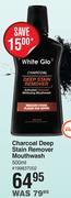White Glo Charcoal Deep Stain Remover Mouthwash-500ml