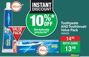 Dentalmate Toothpaste & Toothbrush Value Pack
