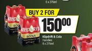 Klipdrift & Cola Handies-For 2 x 6 x 275ml