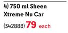 Shield Sheen Xtreme Nu Car-750ml Each