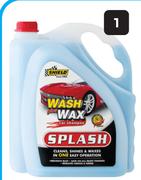Shield 5L Splash Wash Plus Wax Car Shampoo