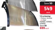 Terrace Leisure 1.5m Multiwall Awning-Each