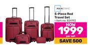 Mainstays 5 Piece Red Travel Set-Per Set