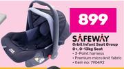 Safeway Orbit Infant Seat Group 0+, 0-13Kg Seat