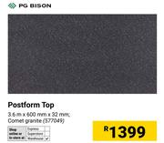 PG Bison Postform Top-3.6m x 600mm x 32mm