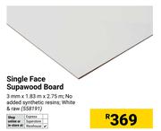 Single Face Supawood Board