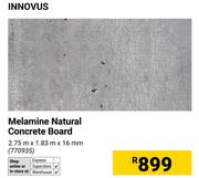 Innovus Melamine Natural Concrete Board 2.75m x 1.83m x 16mm
