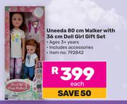Uneeda 80cm Walker With 36cm Doll Girl Gift Set-Each