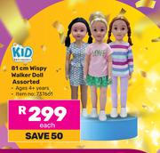 Kid Connection 81cm Wispy Walker Doll Assorted
