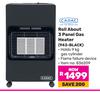 Cadac Roll About 3 Panel Gas Heater 943-BLACK