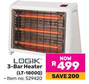 Logik 3 Bar Heater LT-1800Q