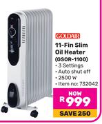 Goldair 11 Fin Slim Oil Heater GSOR-1100