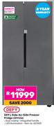 Defy 559L Side By Side Freezer Fridge DFF536