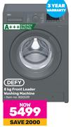 Defy 8Kg Front Loader Washing Machine 800539