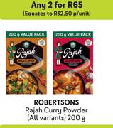 Robertsons Rajah Curry Powder (All Variants)-For Any 2 x 200g