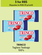 Trinco Tagless Teabags-For 3 x 100's