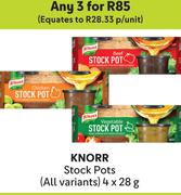 Knorr Stock Pots(All Variants)-For Any 3 x 4 x 28g