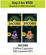 Jacobs Coffee Capsules(All Variants)-For Any 2 x 10's