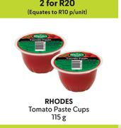 Rhodes Tomato Paste Cups-For 2 x 115g