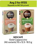 Nescafe Gold Cappuccino (All Variants)-For Any 2 x 10 x 12.5-18.5g
