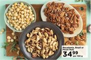 Macadamia, Brazil Or Pecan Nuts-Per 100g