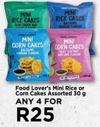 Food Lover's Mini Rice Or Corn Flakes Assorted-For Any 4 x 30g