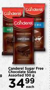 Canderel Sugar Free Chocolate Slabs-100g Each
