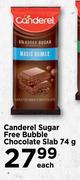 Canderel Sugar Free Bubble Chocolate Slab-74g Each  