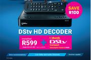 DSTV HD Decoder Installed HD 4141 MVP + 1 Month DSTV Compact Subscription 
