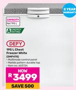 Defy 195L Chest Freezer White DMF470