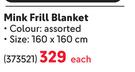 Sesli Mink (Frill) Blanket-Each