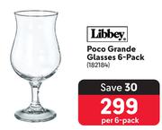 Libby Poco Grande Glasses 6-Pack -Per6-Pack
