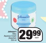 Johnson's Baby Aqueous Cream (Assorted)-350ml Each