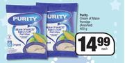 Purity Cream Of Maize Porridge (Assorted)-400g Each