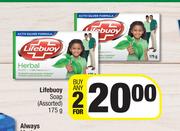 Lifebuoy Soap (Assorted)-For Any 2 x 175g