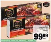 Spar Tender & Tasty Pork Spare Ribs(Selected)-1Kg Each