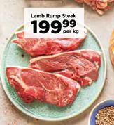 Lamb Rump Steak-Per Kg