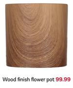 Wood Finish Flower Pot