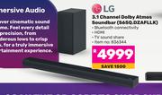 LG 3.1 Channel Dolby Atmos Soundbar S65Q.DZAFLLK
