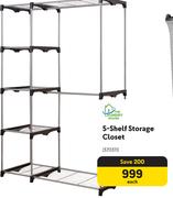 5-Shelf Storage Closet 370311-Each