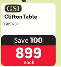 GSI Clifton Table